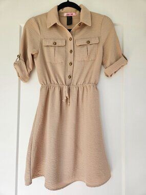 Cream shirtdress